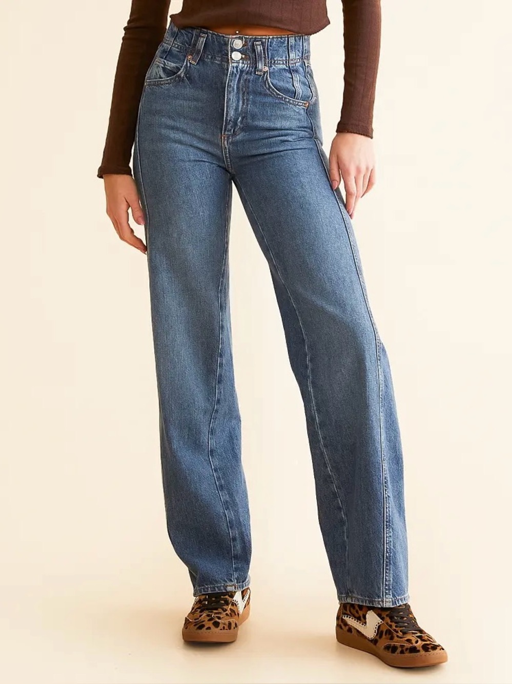 Free People We The Free Aster Straight Leg Jeans in Swarm size 25 - Picture 2 of 7
